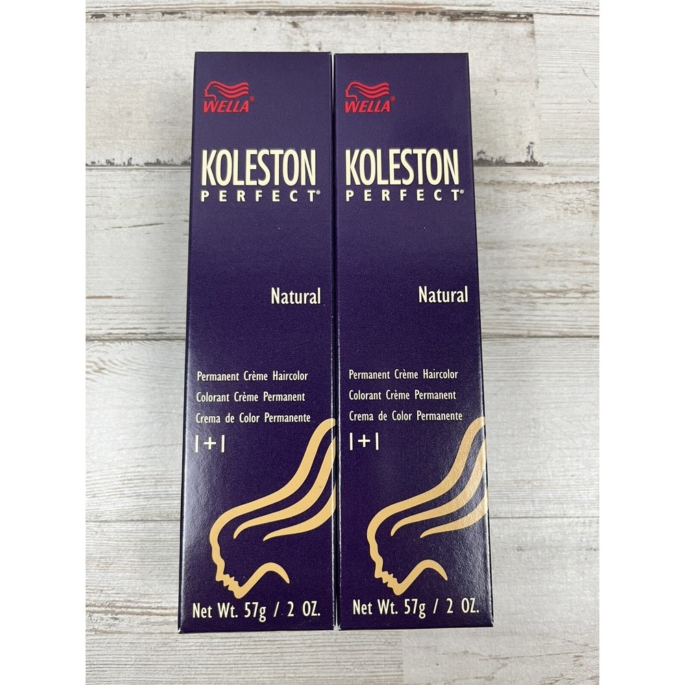 Wella Koleston Perfect Hair Color Unisex 2oz 8/01 Natural Light Ash Blonde Lot 2